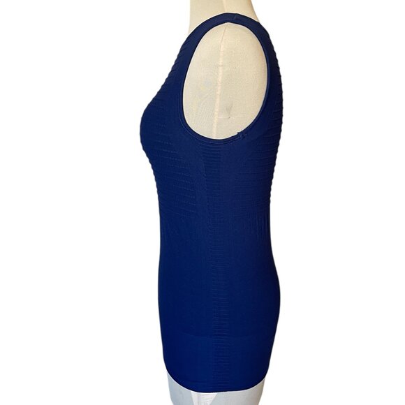 Athleta Derek Lam 1OC Union Seamless Tank Unstinkable Navy Blue, Size Medium - Picture 4 of 8